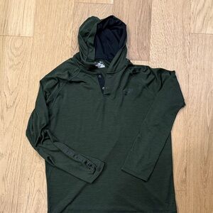 Under Armour Men's Green Hooded Shirt